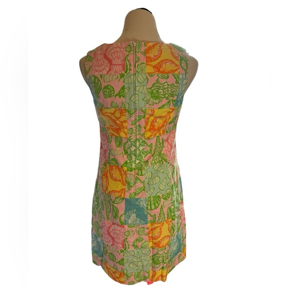 Lilly Pulitzer Vintage Multicolored Shell Designs Sheath‎ Dress Size 6 - Picture 2 of 10
